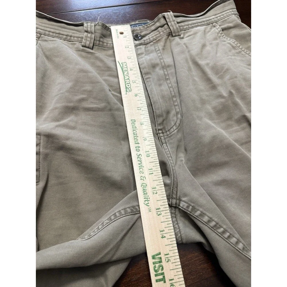 🔥Polo by Ralph Lauren Men's Size 34 Khaki Cargo Shorts Heavy Cotton Vtg Y2K